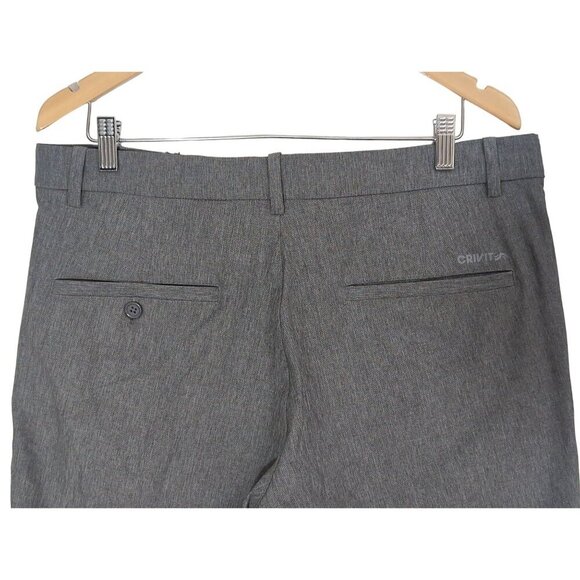 Crivit Golf Shorts Mens 36 Gray Athleisure Casual Flat Front Stretch‎ Pockets - Picture 3 of 8